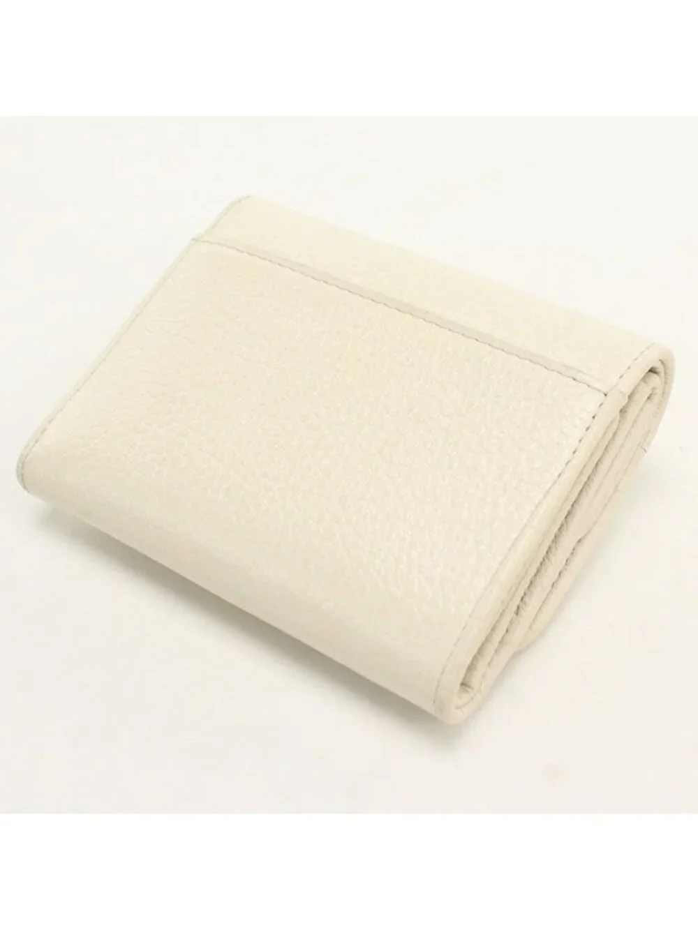 Prada Vitello Daino Leather Trifold Wallet Calfskin